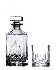 Set 3 Pezzi Whisky Opera Bottiglia e 2 Bicchieri cl 30