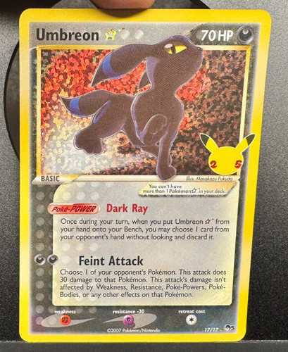 Umbreon gold star 17 - gold,