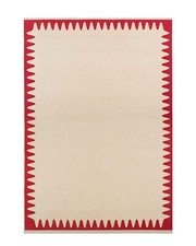 Tappeto boho lana kilim rosso