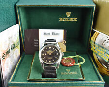 ROLEX Vintage 36mm Acciaio Inox Explorer "ROSSO" Quadrante Tropicale 6610 SANT BLANC