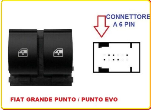 Pulsantiera alzavetro fiat - alzavetro,
