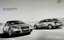 Audi A4 & S4 berlina & Avant UK brochure 2009 SE S Line Executive S4 Quattro
