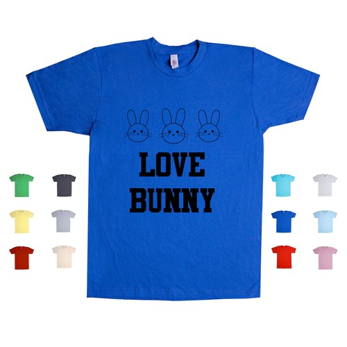 Maglietta unisex love bunny - maglietta,