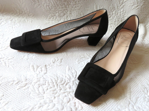 Roger vivier logo scamosciato - roger,