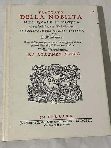 Trattato della nobilta - trattato,
