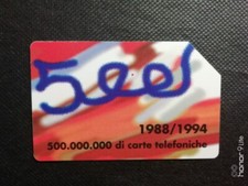 Scheda Telefonica Lire 5.000 - "500.000.000 Carte Telefoniche 1988/1994"