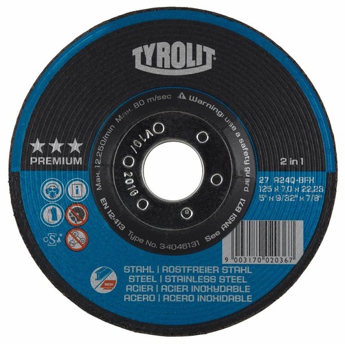 Disco abrasivo tyrolit - disco, 9"