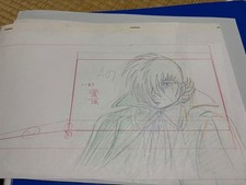 Black Jack Cel art 2 pezzi Tezuka Osamu disegnato a mano blu originale