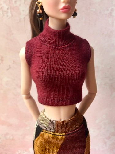 Chic crop top collo - -,