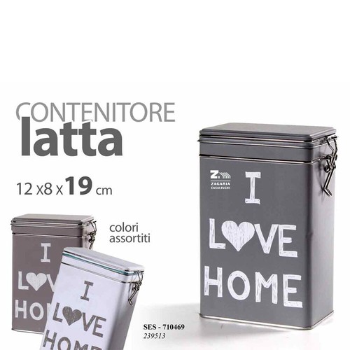 Barattolo contenitore latta - contenitore,