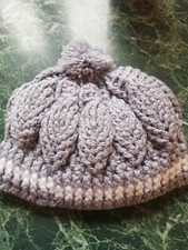 cappellino lana - fatto all'uncinetto - artigianale