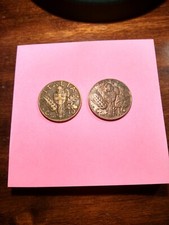 ITALIA REGNO 1941-43 - N. 2 MONETE da 10 CENT.  IMPERO - VITT. EMAN. III - USATE