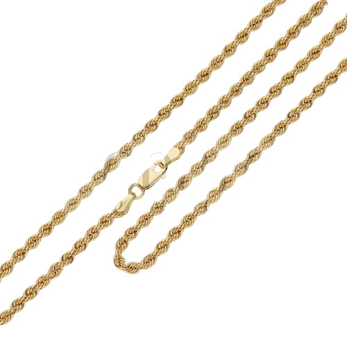 Collana fune unisex oro giallo