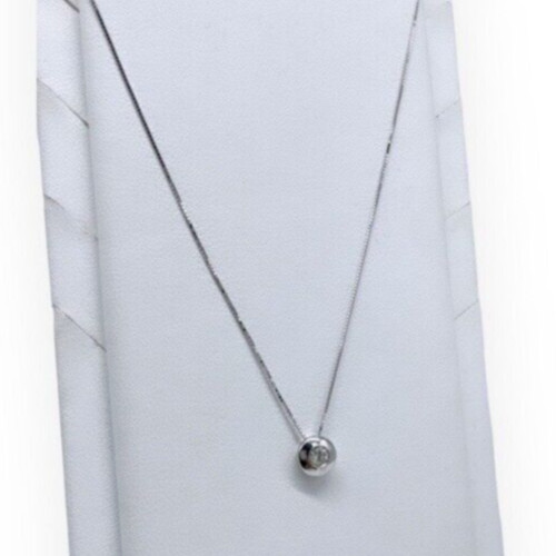 Collana donna oro bianco 18kt