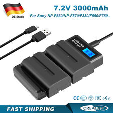 2x NP-F550 batteria +