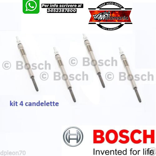 Kit candelette bosch fiat - candelette,