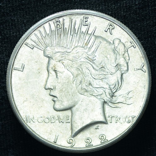 1922 peace dollar bu - dollar,