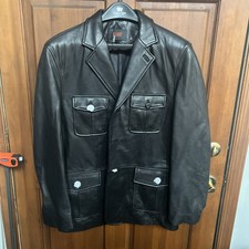 BGSD Giacca Uomo Pelle Nera