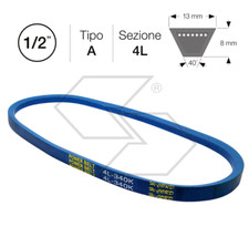 111980001 Cinghia per Trattorino B.F.B. (trattorini) IDRO DIESEL (motore/tras.)