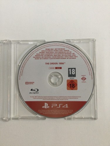 Ps4 the order 1886 - order, disc