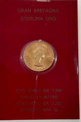 Sterlina oro 22kt gran - oro,