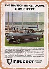 METAL SIGN - 1966 Peugeot 404