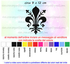 ADESIVO STICKERS DECAL GIGLIO FIRENZE Tuning Auto Moto Calcio Fiorentina