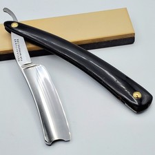 Rasoio dritto vintage WADE & BUTCHER 13/16"+ PER USO BARBIERI FBU RESTAURATO LEVIGATO