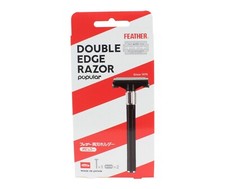 FEATHER POPULAR double edge safety razor - TTO (800-1b) - (includes 2 blades)