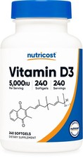 Nutricost Vitamin D3 5,000 IU