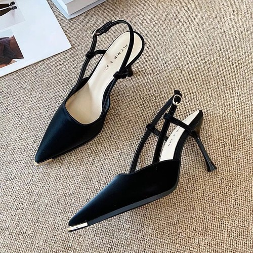 Decolte nero slingback con - decolte,