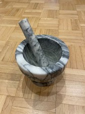 EVA COLLECTION MORTAIO IN MARMO CON PESTELLO DIAM. 12 CM PERFETTE CONDIZIONI