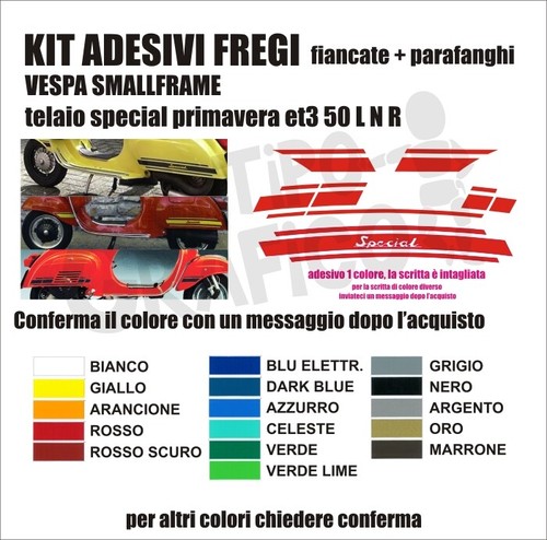 Kit adesivi vespa piaggio - adesivi,