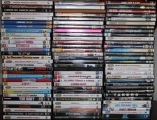 STOCK di 250 DVD quasi tutti film , molti Blu Ray.  (Spedizione gratuita)