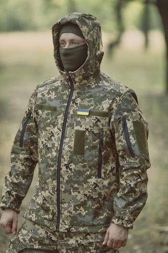 Giacca softshell militare