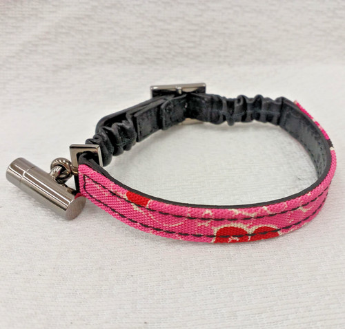 Gucci pet collare rosa tessuto - collare,