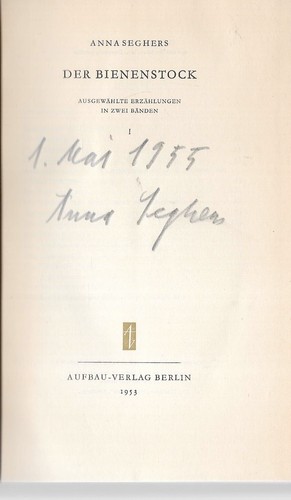 Anna seghers alveare prima - anna,