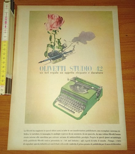 Pubblicità olivetti studio - pubblicità,,