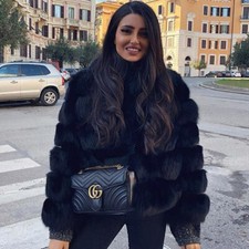 REAL FOX FUR JACKET * COAT