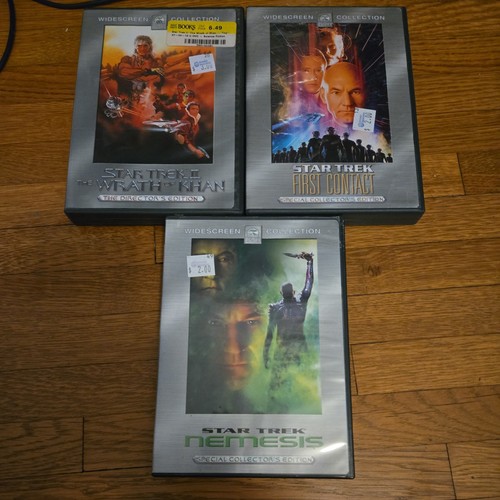 Star trek dvd lot - trek, 3