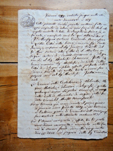 1819 carta bollata bai sei - bollata, da