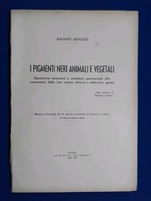 1937 I PIGMENTI NERI ANIMALI E VEGETALI,  CHIMICA, TIROSINA, MELANINE, PIRROLO