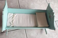 CULLA GIOCATTOLO VINTAGE Lettino a dondolo in legno per bambola