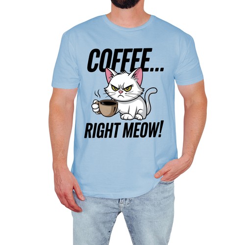 Shirt uomo gatto divertente - uomo,