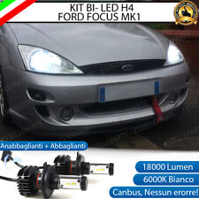 KIT LED H4 6000K CANBUS XENON 18000 LM LUMEN REALI FORD FOCUS MK1 NO AVARIA LUCI