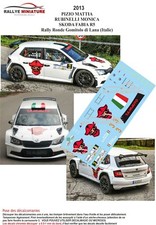 DECALS 1/43 REF 2013 SKODA FABIA PIZIO RONDE GOMITOLO DI LANA 2019 RALLYE RALLY