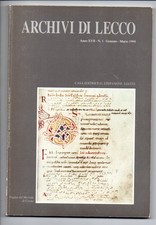 Rivista ARCHIVI DI LECCO n. 1