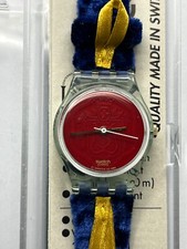 Orologio da polso SWATCH Lady CORD EN BLEU (LG114)-quasi NUOVO! L@@K-SPEDIZIONE COMBINABILE