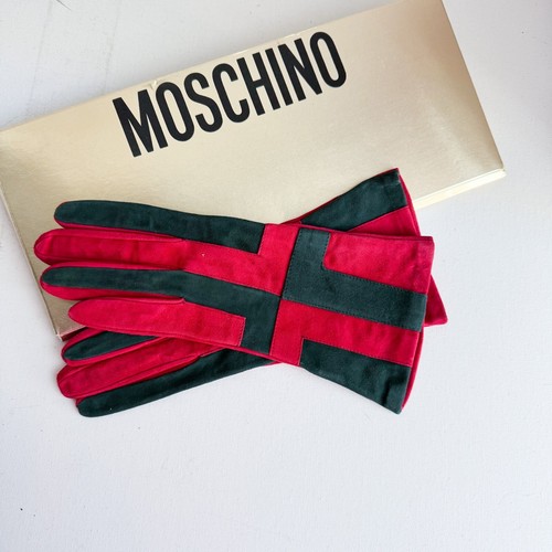 Guanti moschino camoscio - guanti, in
