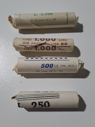 Rotolini monete lire - rotolini,